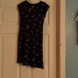 Girls casual butterfly dress